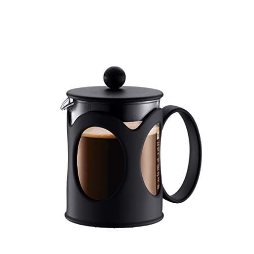 Image of Bodum Kenya French Press - 500ml / 4 Cups Coffee Maker - Heat-Resistant Borosilicate Glass & Stainless Steel - Dishwasher Safe Cafetiere - Made in Portugal