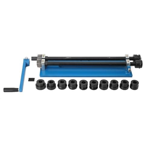 Image of SUDEG 18" Sheet Metal Bead Roller Beading Machine Bead Roller Former Swager Rotary Swaging Machine Included Convenient 6 Die Sets Flexible