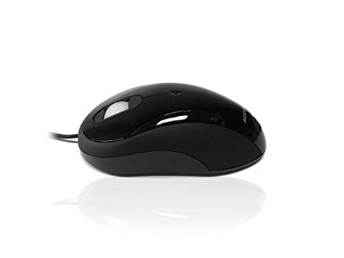 Image of Accuratus Image Black - USB Full Size Computer Mouse with Glossy Finish