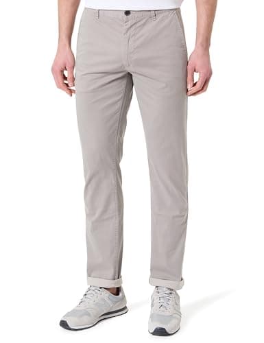 Image of BOSS Men's Chino_Slim 10270652 02 Trousers_Flat, Open Grey 070, 34W x 32L