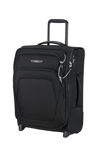 Image of Samsonite Spark SNG Eco - Carry-on Suitcase, 2-Wheel Upright Soft Luggage 55 x 40 x 20/23 cm, Airline-Compliant Ryanair & EasyJet, Expandable, 48.5/57 L - Black (Black)