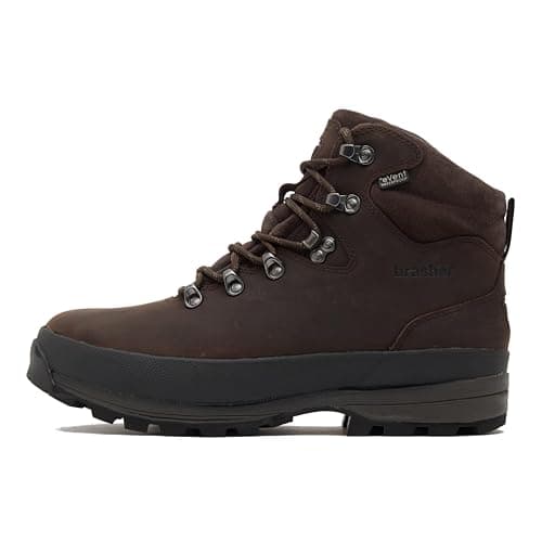 Image of Brasher Men's Country Master II Walking Boots with High Traction Sole & Durable Leather Upper, Waterproof (Brown, UK Footwear Size System, Adult, Men, Numeric, Medium, 11)