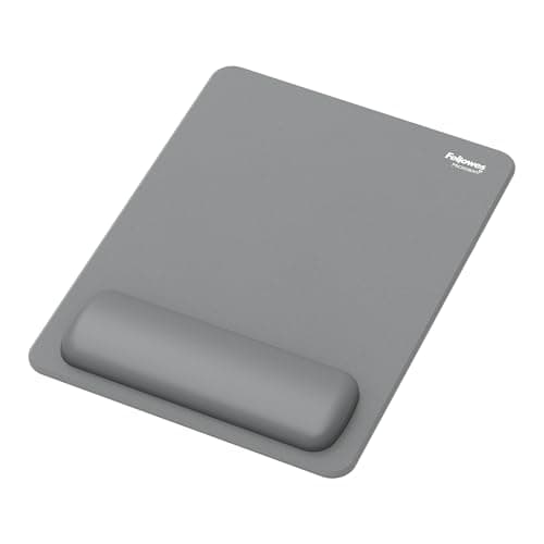Image of Breyta XL Mousepad Wrist Rest - Grey, Silicone HEX Cushion Technology Wrist Support Cushion with Extra Large Mouse mat, use with Computer, mac or Laptop. Ideal for Home or Office use and Gaming.