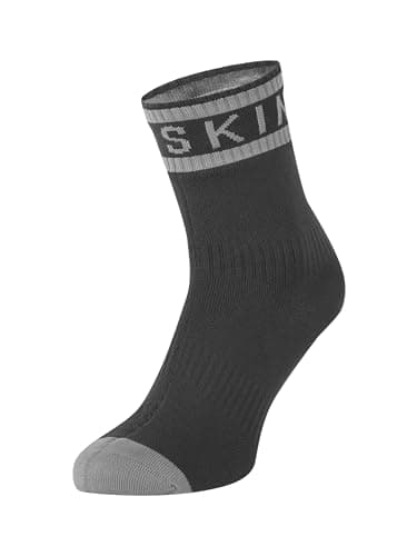 Image of SEALSKINZ | Mautby | Unisex Waterproof Anti-Blister Warm Weather Ankle Length Sock with Hydrostop™ to Block Water | Natural Bamboo Lining | L Black