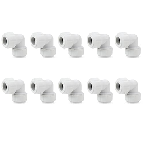 Image of LavaPlumb Push Fit Plumbing Fittings 15mm 22mm White Pushfit Elbow Tee Coupler for Barrier & Copper Pipe WRAS Approved