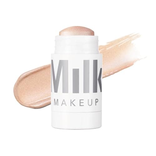 Image of Milk Makeup Highlighter, Turnt (Golden Peach) - 0.21 oz - Dewy Cream Highlighter Stick - Blendable & Buildable - 1,000 Swipes in Every Stick - All Skin Types - Vegan, Talc Free & Cruelty Free