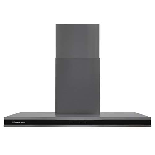 Image of Russell Hobbs RHGCH903DS 90cm Midnight Collection T-Shaped Chimney Cooker Hood, Dark Steel
