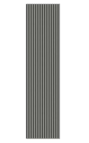 Image of Tuda Grass Direct Luxury Acoustic Wall Slatted 3D Wood Veneer Panels Series 1-300cm x 60cm - Grey