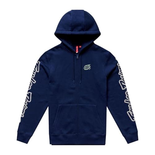 Image of Troy Lee Designs - Badge Zip UP Hoodie; Navy/SAGE 2X