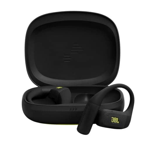 Image of JBL Endurance Zone True Wireless Open-Ear Sport Headphones with Ergonomic Ear Hook Design, OpenSound Technology, 32H Playtime, IP68 Waterproof, Google Finder, Headphones App, Black/Lime