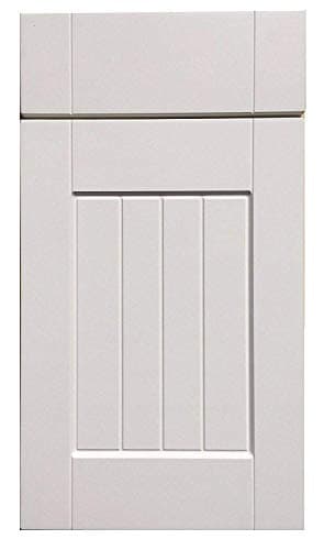Image of Ivory Shaker Kitchen Cabinet Doors Tongue and Groove Panel Design (555mm x 446mm)