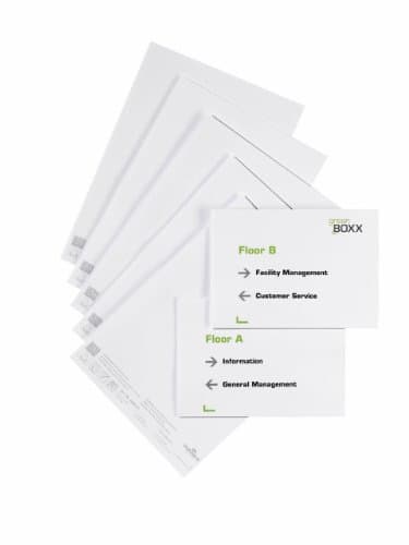 Image of Durable 485502 Info Sign and Click Sign insertion sign for Door Signs (210 x 148.5 mm) Bag of 10 White