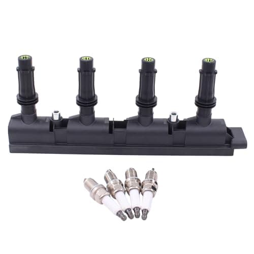 Image of HouYeen Ignition Coil and Spark Plug Pack for Astra G H J Corsa C D E Insignia A Meriva A B Mokka X Adam Zafira mk3 Aveo Cruze 1.2 1.4