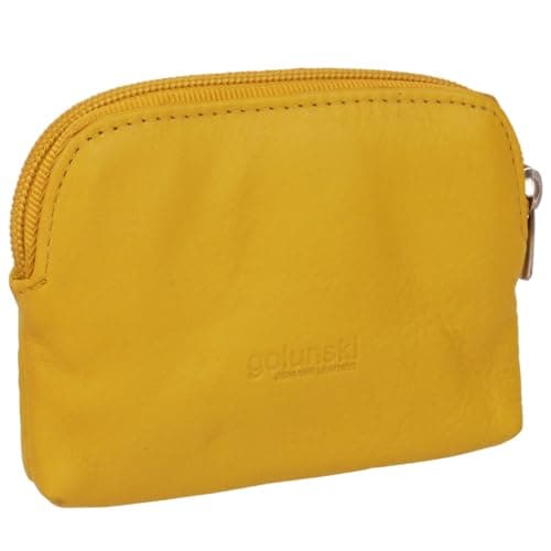 Image of Golunski Ladies Super Soft Leather Coin Purse - Yellow