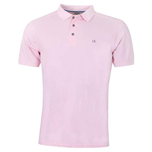 Image of Calvin Klein Mens Campus Polo Shirt - Babypink - L