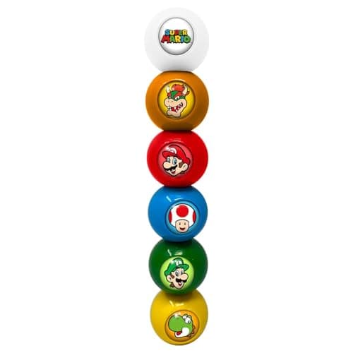 Image of Super Mario Characters Stackable Highlighters, Official Licensed Nintendo Marker Pen Set, Colourful Mario Stationery for School, Study, Journaling, Desk Accessories, Kids and Gamer Gift