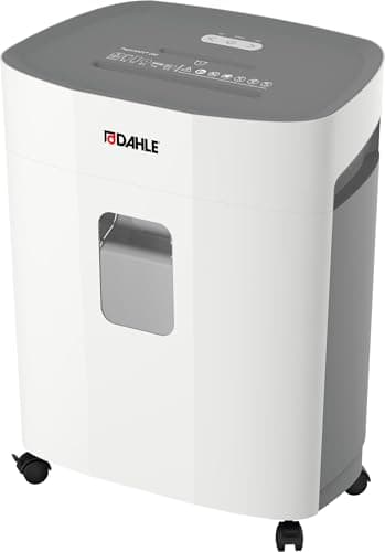 Image of Dahle PaperSAFE PS 240 Paper Shredder, Oil Free, Jam Protection, Security Level P-4, 10 Sheet Max, Shreds CDs, Staples, Paper Clips & Credit Cards