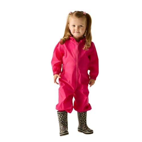 Image of Regatta Toddlers Kids Puddle Suit Waterproof & Reflective All-in-One Rainsuit