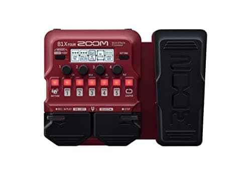 Image of Zoom B1X FOUR, 71 Internal Effects Pedal, Black, Classic Style, Model Number: B1X FOUR, Guitar Effect Device