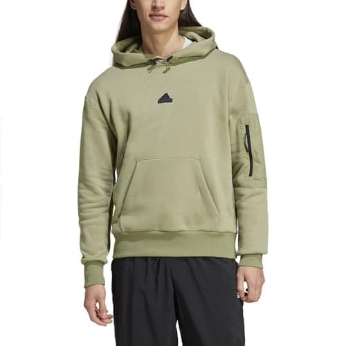 Image of adidas City Escape Fleece Hoodie M Green