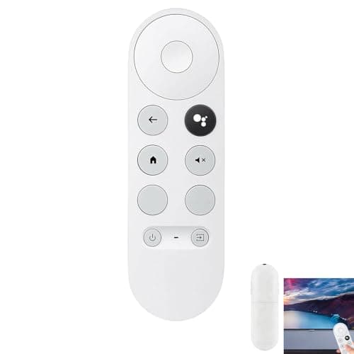 Image of Replacement Voice Remote for Google Chromecast TV HD and 4K Snow Remote Control Wireless Voice Search Controller with Shortcut Buttons Compatible with Google TV Streaming Devices Remote Only