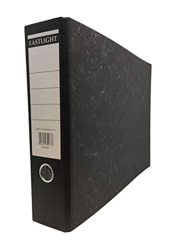 Image of Plastoreg Lever Arch File, A3 Landscape, Black, Pack of 2