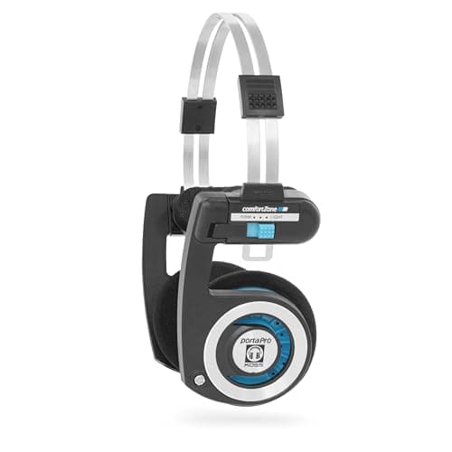 Image of Koss Porta Pro Wireless 2.0 Bluetooth On-Ear Headphones, 20+ Hour Battery, USB-C Charging, Microphone, Analog Audio Pass Through, Retro Style, Black