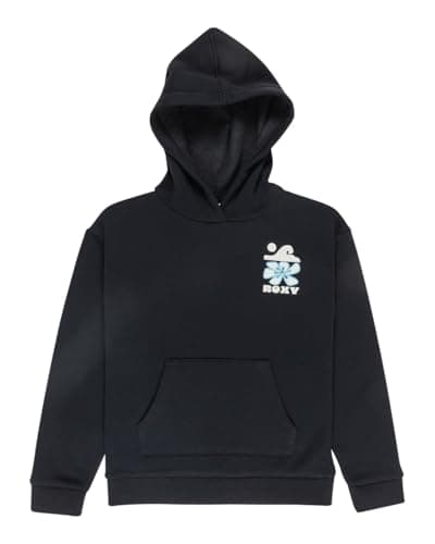 Image of Roxy Fleece sweater SURF FEELING HOODIE BRUSHED Girl's Black 10