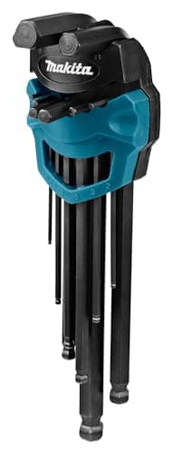 Image of Makita B-65894 9 Piece Hex Key Wrench Set Black