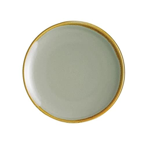 Image of Olympia Kiln Moss Round Coupe Plates 178mm (Pack of 6)