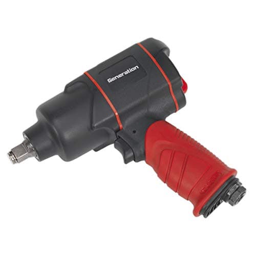 Image of Sealey Gsa6006 Composite Air Impact Wrench 1/2Sq Drive Twin Hammer