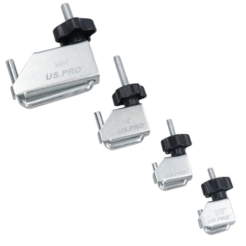 Image of Pipe/Tube/Brake Line Clamp 4pc Set by U.S Pro Tools AT188