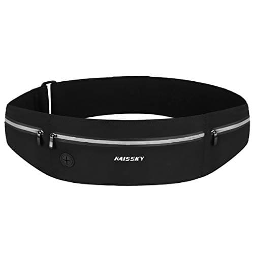 Image of HAISSKY Running Belt, Waist Pack Ultra Light Fitness Belt Water Resistant Running Waist Pack for iPhone 15 Pro Max/14/13 Pro/12/11 Plus Waist Bag for Women Men Fit Smartphone Up to 6.9 inch