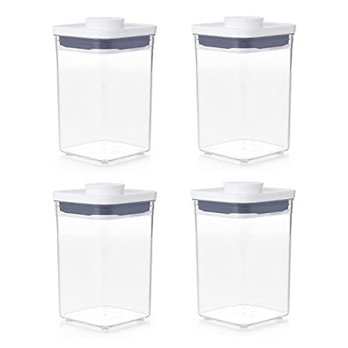 Image of OXO Good Grips POP Container - Airtight Food Storage - 1.1 Qt Square (Set of 4) for Brown Sugar and More