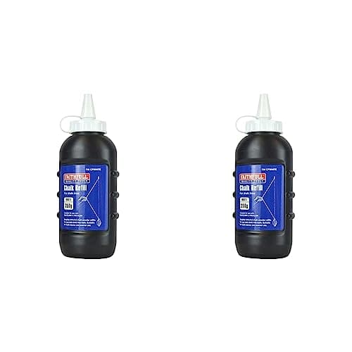 Image of Faithfull FAICPWHITE Builders Chalk Line Powder Refill White 250g (8oz) (Pack of 2)