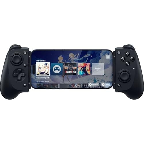 Image of Razer Kishi V3 Gaming Controller for iPhone 15 & 16, Android: Full Sized TMR Thumbsticks - Dual Back Buttons - Fits Most Phone Cases - Wired & Remote Play for PC - 3 Free Months of Apple Arcade