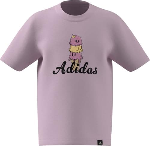 Image of adidas Unisex Kids Food Pack Graphic T-Shirt Kids, Clear Pink, 2-3 Years