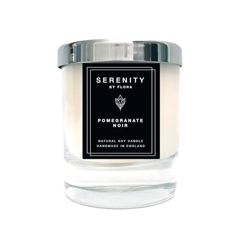 Image of Pomegranate Noir Luxury Soy Wax Candle/Free Gift Wrapping/Vegan/Scented Candle/Handmade/Birthday/Anniversary/New Home/Gift Idea/Valentine's Day (Small 150g)