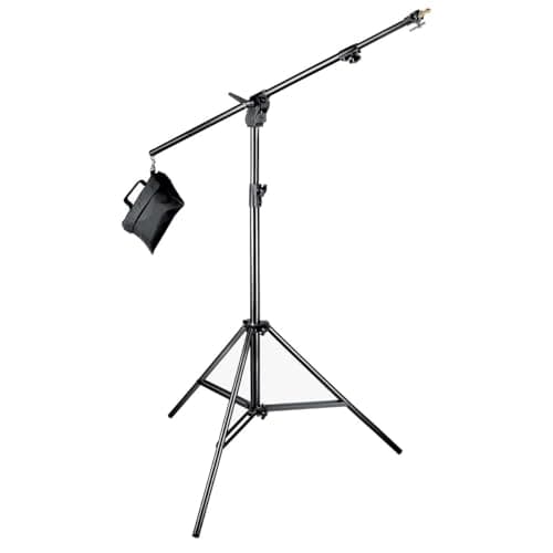 Image of Manfrotto Aluminium Combi-Boom Stand with Sandbag - Black