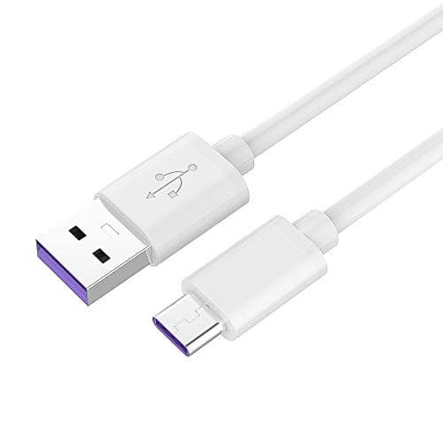 Image of PremiumCord Fast Charging Cable USB-C 0.5 m, Super Fast Charge 5A, USB Type C Male to USB A Male, USB 2.0, Fast Charging and Data Cable Suitable for Type C Devices, White, 0.5 m