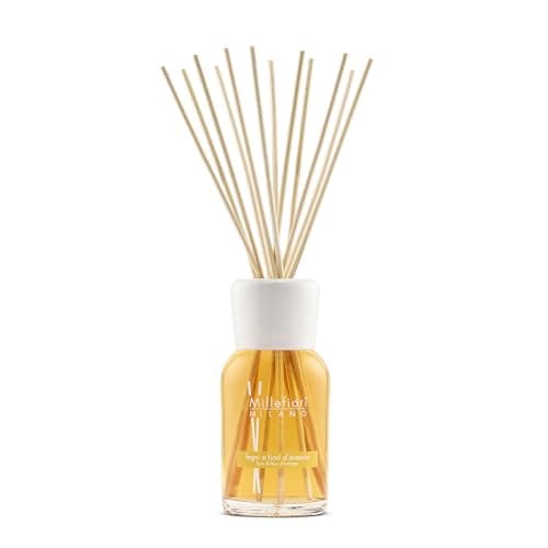 Image of Millefiori Milano Legni And Fiori D'Arancio Natural Reed Diffuser, Yellow, 500 ml