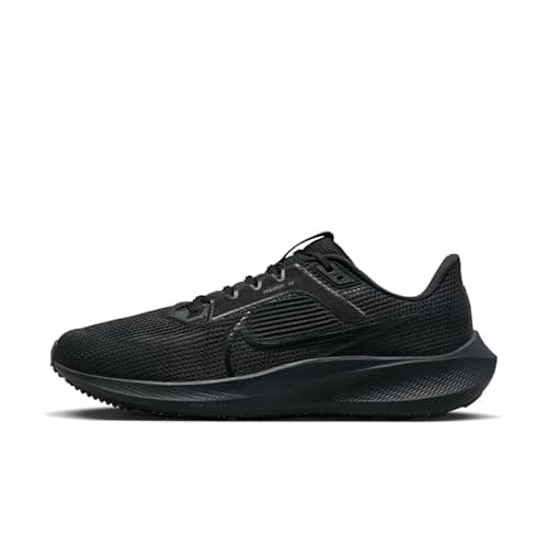 Image of NIKE Men's Air Zoom Running Shoe, Black White Iron Grey, 7 UK