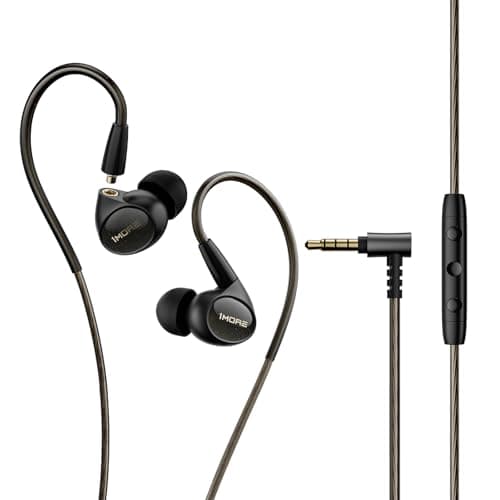 Image of 1MORE Penta Driver in-Ear Monitor Earphones, Hi-Res Certified Hybrid Multi-Driver HiFi Wired IEM Headphones, Detachable MMCX Connector, MEMS Mic and 3-in-1 Control, for Smartphones/PC/Tablet