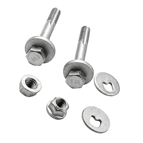 Image of 2x Rear Lower Suspension Accentrix Arm Fitting Camber Bolt Kit 1456980 Compatible with Ford Focus Mk1 Mk2 C-Max Mondeo Mk4 S-Max Galaxy Volvo C30 S40 S60 S80 V50 XC60 Mazda 3 5 3M515K978AE 30683045