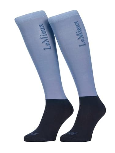 Image of LeMieux Womens Competition Socks 2 Pack - Powder Blue