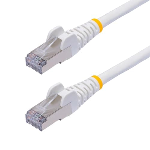 Image of StarTech.com 1m White CAT8 Ethernet Cable, Snagless RJ45, 25G/40G, 2000MHz, 100W PoE++, S/FTP, 26AWG Pure Bare Copper, LSZH