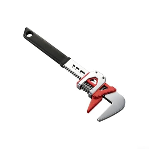 Image of Heavy-Duty 12-Inch Adjustable Pipe Wrench with 0-75mm Wide Opening, High-Carbon Steel F-Type Quick-Release Tool - For Valves, Hex Nuts, and Irregular Pipes