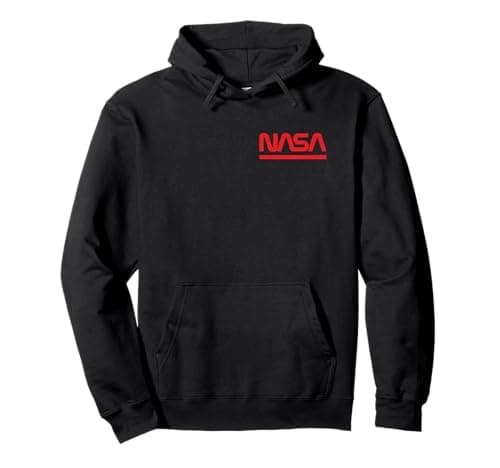 Image of NASA Worm Logotype - Symbol of NASA Pullover Hoodie