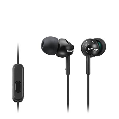 Image of Sony MDREX110APB.CE7 Deep Bass Earphones with Smartphone Control and Mic - Metallic Black