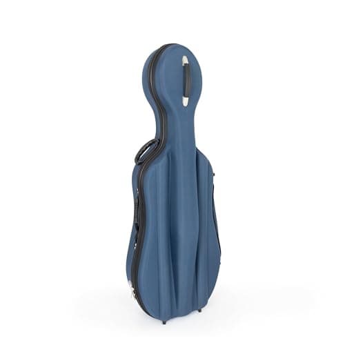 Image of Sonix by Chamberlain Music 45VC moulded cello case in blue 4/4 full size
